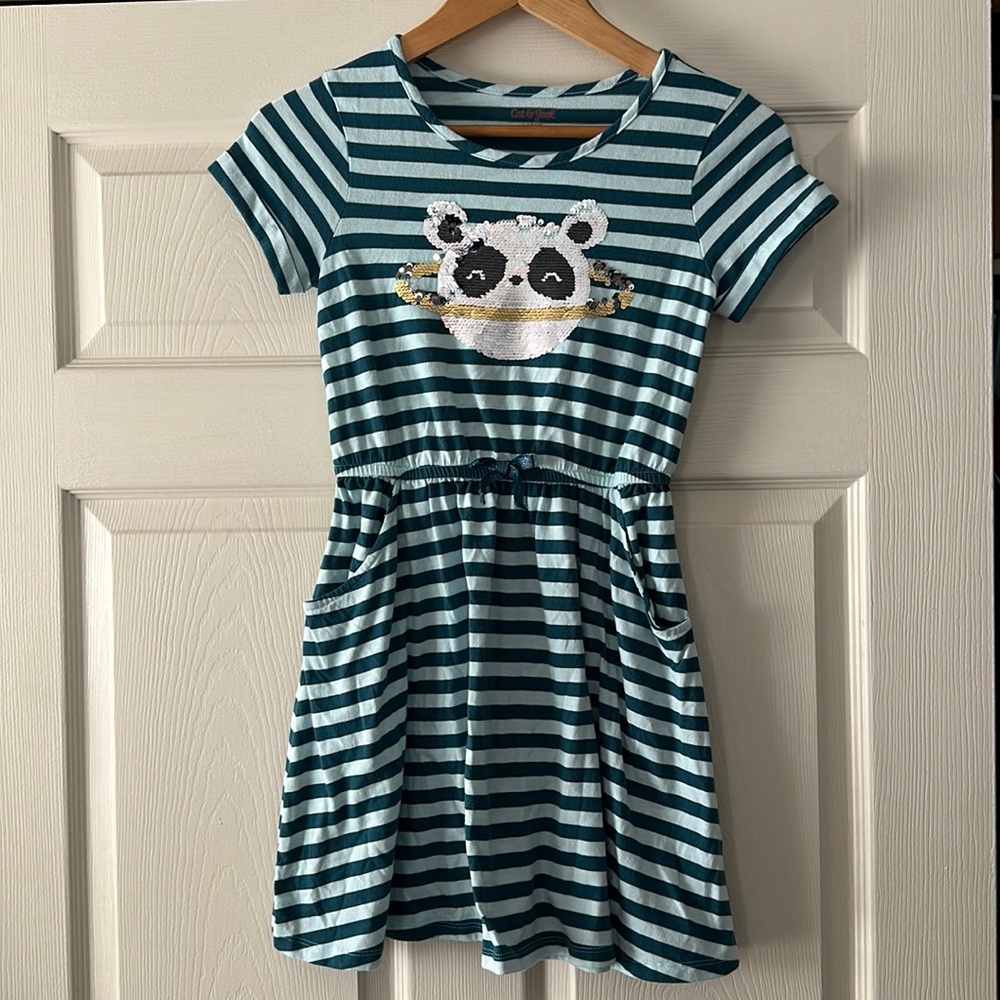 Cat & Jack summer dress with sequin patch